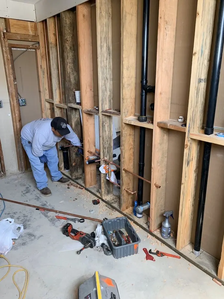 Commercial rough-in plumbing for Gas Line Repair in North Meadowbrook Terrace